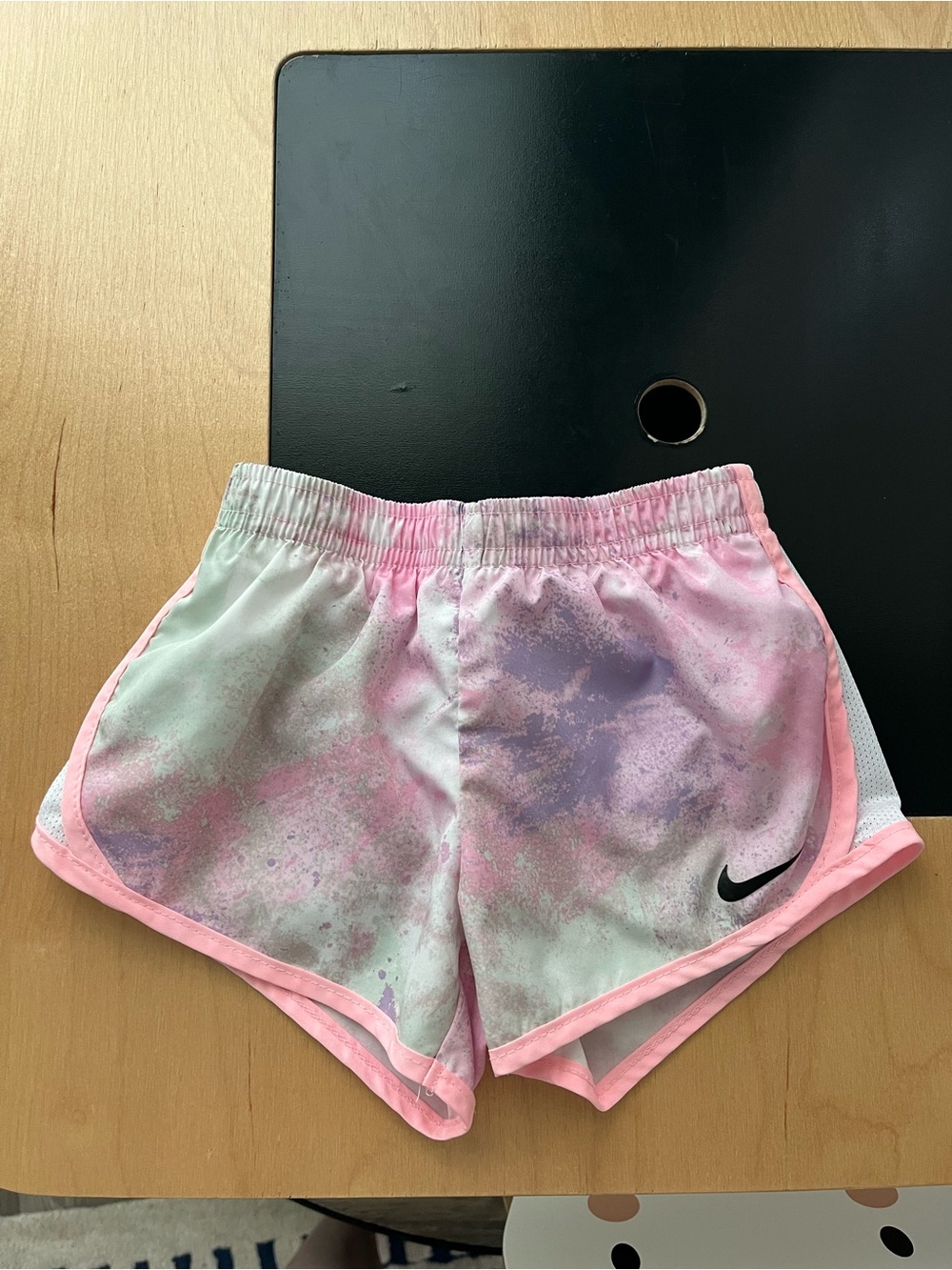 Nike Pastel Pink and Lavender Dri-FIT Girls' Running Shorts